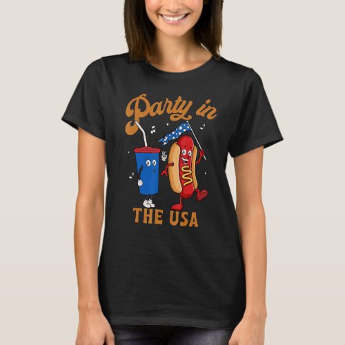 4th Of July  For Hotdog  Party In The Usa 5 T_Shirt