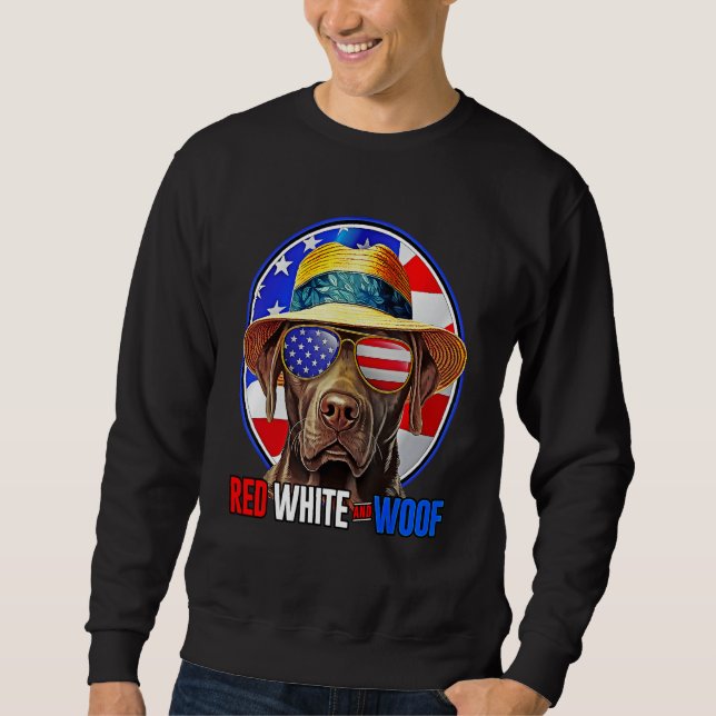4th of July  for men  July 4th  for men dog Sweatshirt (Front)