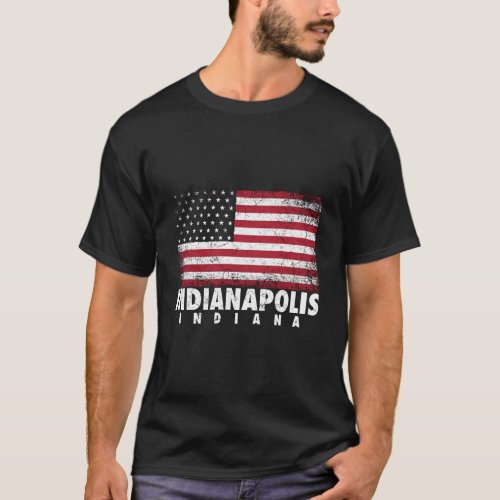 4Th Of July For Men Women Indianapolis Indiana Ame T_Shirt