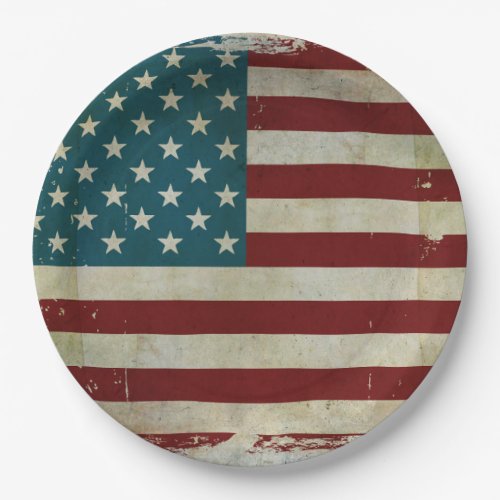 4th of July Freedom American MAGA USA Flag Paper Plates