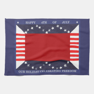 4th Of July Freedom American MoJo Kitchen Towel