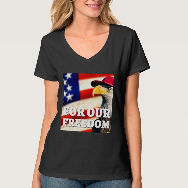 4th of July freedom symbol T-Shirt (Front)