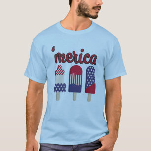 4th Of July Funny Merica Ice Cream T-Shirt