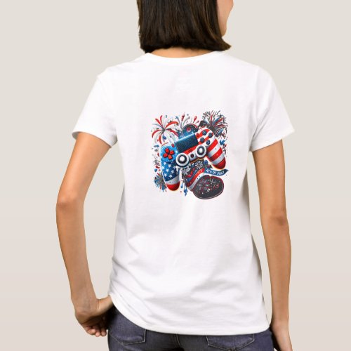 4th of July Gamer Celebration T_Shirt