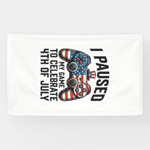 4th of July Gamer Patriotic Video Game Shirt_1 Banner