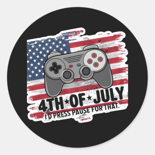 4TH OF JULY GAMER STICKERS