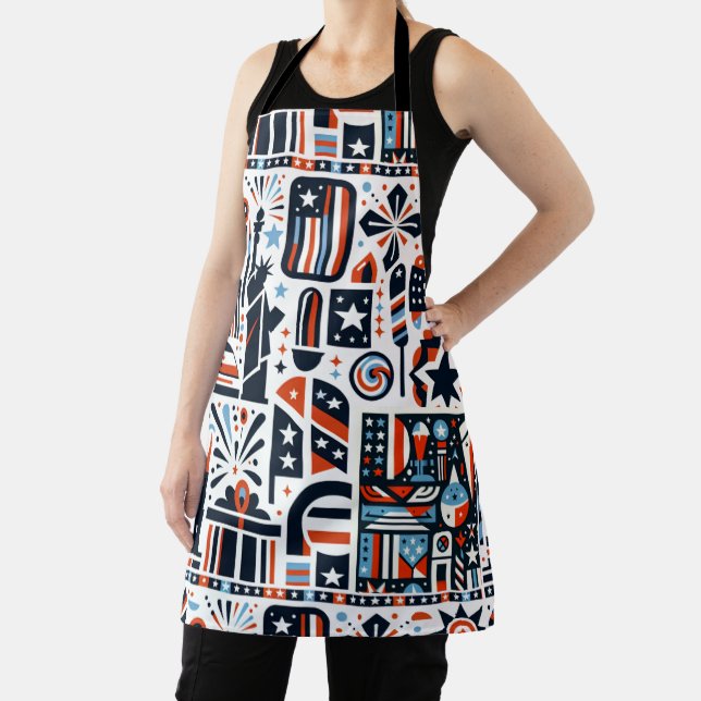 4th of July Generative Pattern Apron (Insitu)