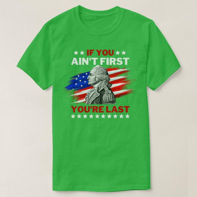 4th of July George Washington 2 T-Shirt (Design Front)