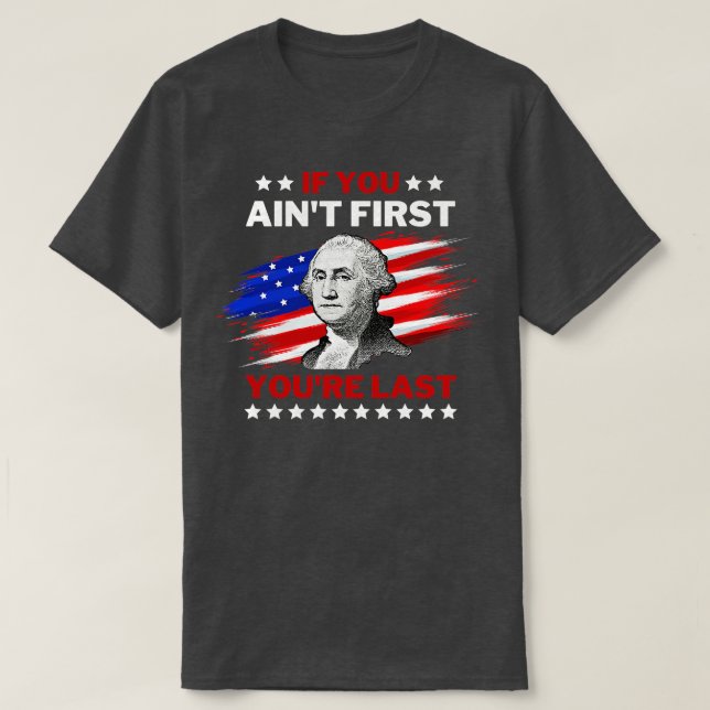 4th of July George Washington T-Shirt (Design Front)