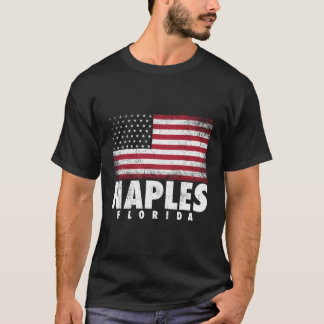 4Th Of July Gift For Men Women Naples Florida Amer T-Shirt