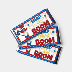 4th of July Gnome Candy Bar Wrapper Party Favors