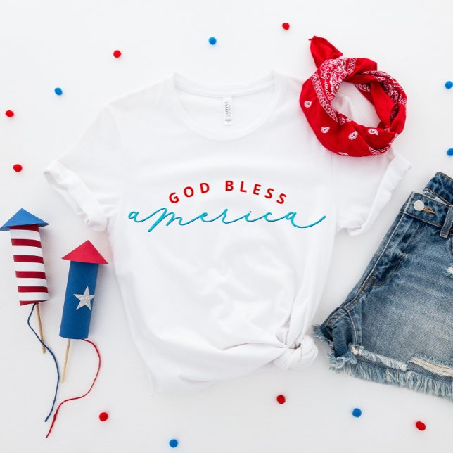 4th of July God Bless America Patriotic T-Shirt (Creator Uploaded)