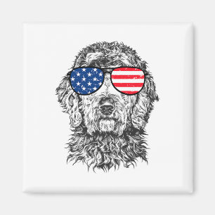 4th Of July Goldendoodle Doodle Dog Patriotic Usa Magnet