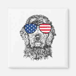 4th Of July Goldendoodle Doodle Dog Patriotic Usa Magnet