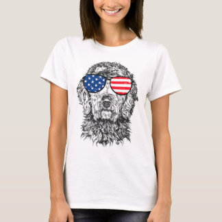 4th Of July Goldendoodle Doodle Dog Patriotic Usa T-Shirt