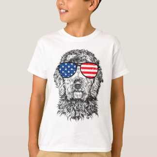 4th Of July Goldendoodle Doodle Dog Patriotic Usa T-Shirt