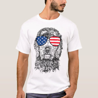 4th Of July Goldendoodle Doodle Dog Patriotic Usa T-Shirt