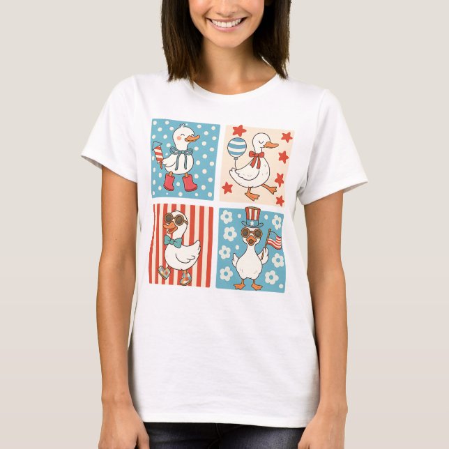 4th of July Goose T-Shirt (Front)