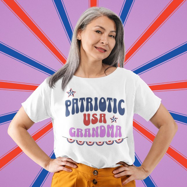 4th of July Grandma Shirt, Patriotic Grandma Shirt (Creator Uploaded)