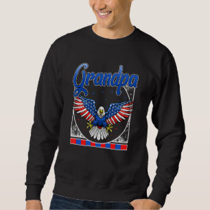 4th Of July Grandpa Independence Day Usa Flag Meri Sweatshirt