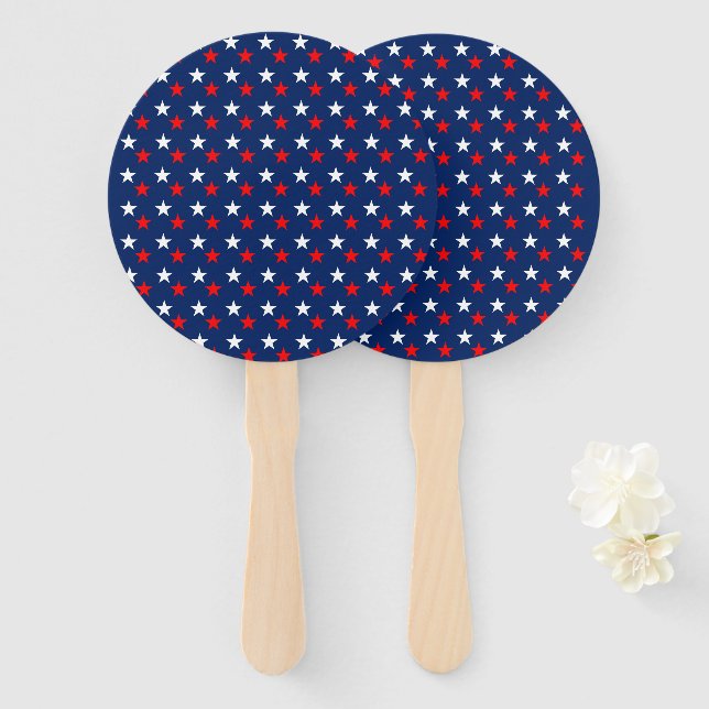 4th of July Hand Fan (Front and Back)