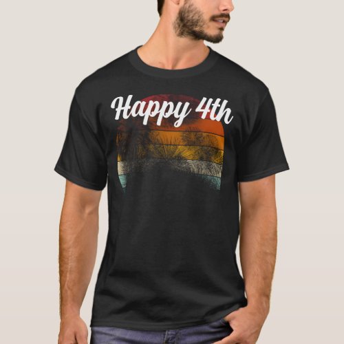 4th Of July Happy 4th Celebration Fireworks T_Shirt