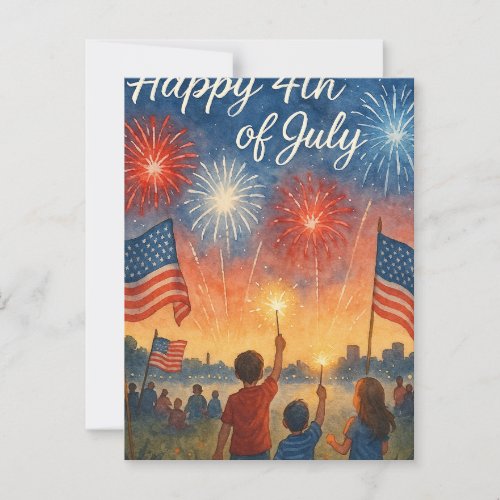 4th of July Happy independence Day Postcard 4th of July Happy independence Day Postcard