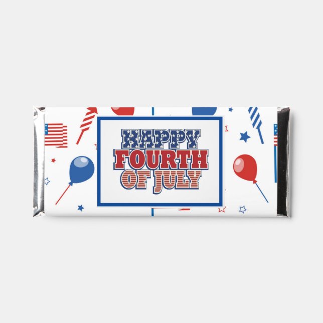 4th Of July Hershey's Chocolate Bars (1.55 oz.) (Front)