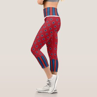 4TH OF July High Waisted Capris