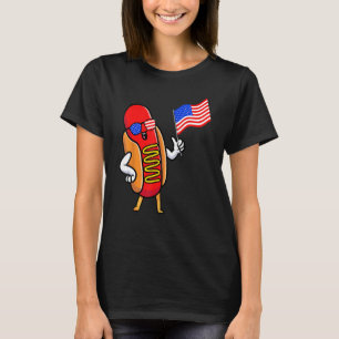 4th of July Hot Dog Hotdog 4th of July Boys Men W T-Shirt