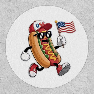 4th of July Hotdog American Independence 1776 Patch