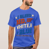 LaurenElin I Bleed Red White and Buffalo T-Shirt