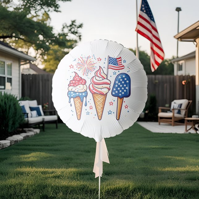 4th of July Ice Cream Balloon (Creator Uploaded)