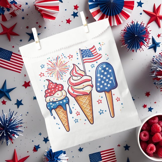 4th of July Ice Cream Favor Bags (Creator Uploaded)