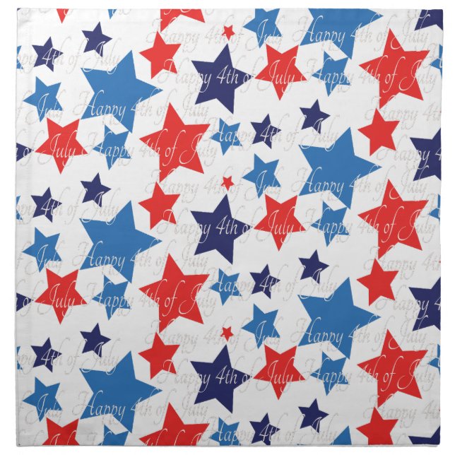 4th of July Independance Day  Cloth Napkin (Front)