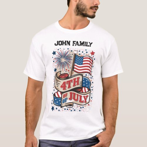 4th Of July Independance Day Family T_Shirt