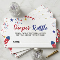 4th of July Independence Baby Shower Diaper Raffle