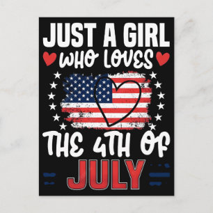 4th of july independence day america est 1776 holiday postcard