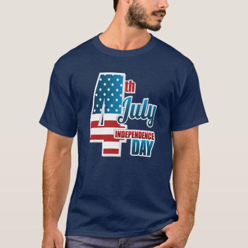 4th Of July Independence Day American Flag T_Shirt