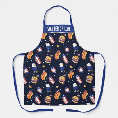 4th Of July Independence Day Apron