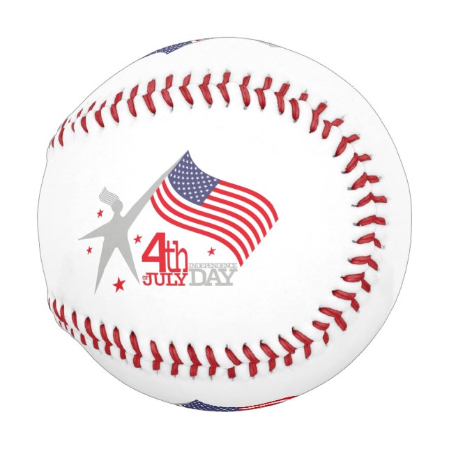 4th of JULY INDEPENDENCE Day Baseball (Front Right)