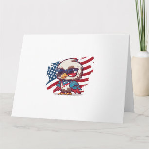 4th of july independence day bird american eagles  card