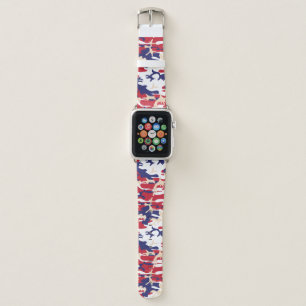 4th of July, Independence day, Camouflage Beige Apple Watch Band
