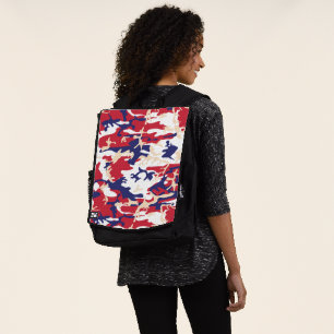 4th of July, Independence day, Camouflage Beige Backpack