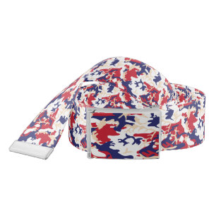4th of July, Independence day, Camouflage Beige Belt