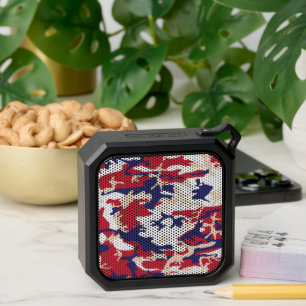4th of July, Independence day, Camouflage Beige Bluetooth Speaker