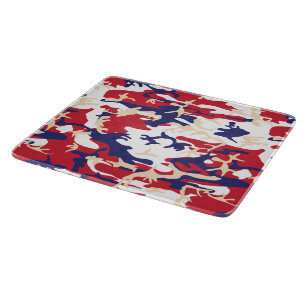 4th of July, Independence day, Camouflage Beige Cutting Board