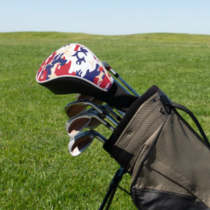 4th of July, Independence day, Camouflage Beige Golf Head Cover