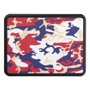 4th of July, Independence day, Camouflage Beige Hitch Cover