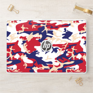 4th of July, Independence day, Camouflage Beige HP Laptop Skin